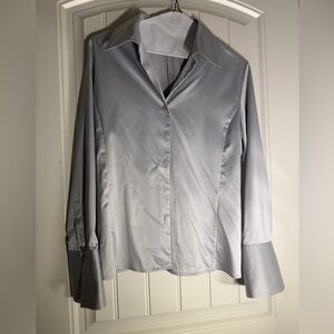 Worthington Silver Stretch Blouse